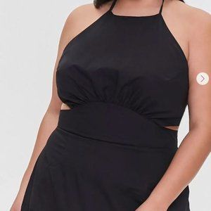 Halter Cutout Maxi Dress 1X